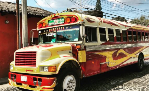 Chickenbus Transportmittel Guatemala