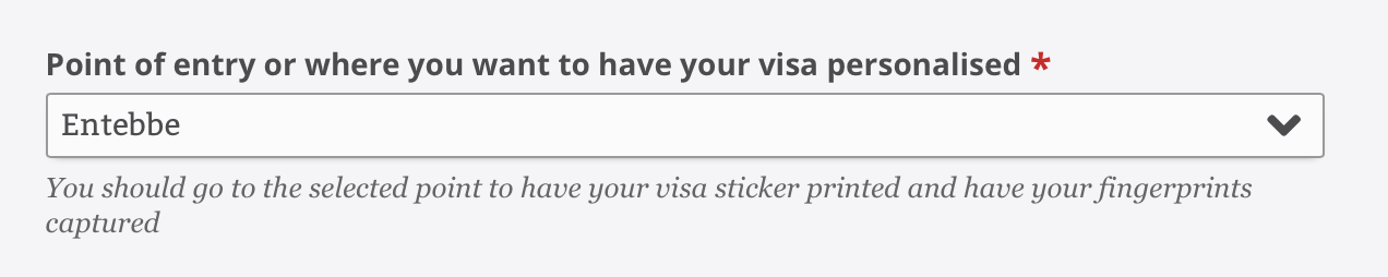 Ausstellungsort Entebbe