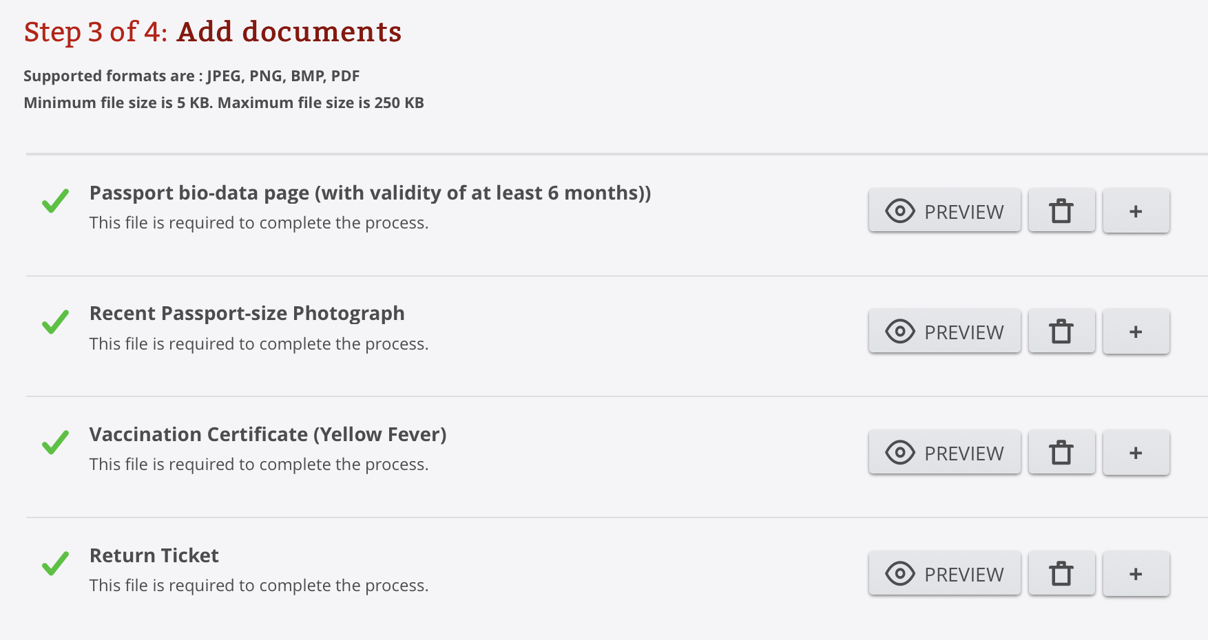 Schritt 3 Uganda Visum