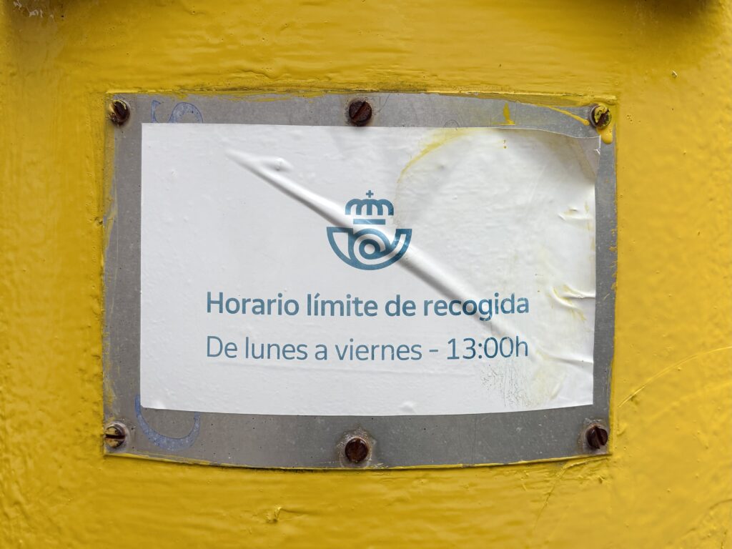 Ausleerung Briefkasten Spanien